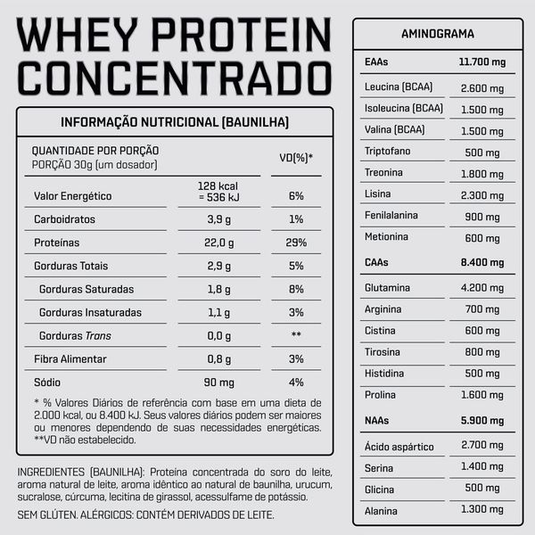 WHEY PROTEIN CONCENTRADO - POTE 900G - Imagem 2