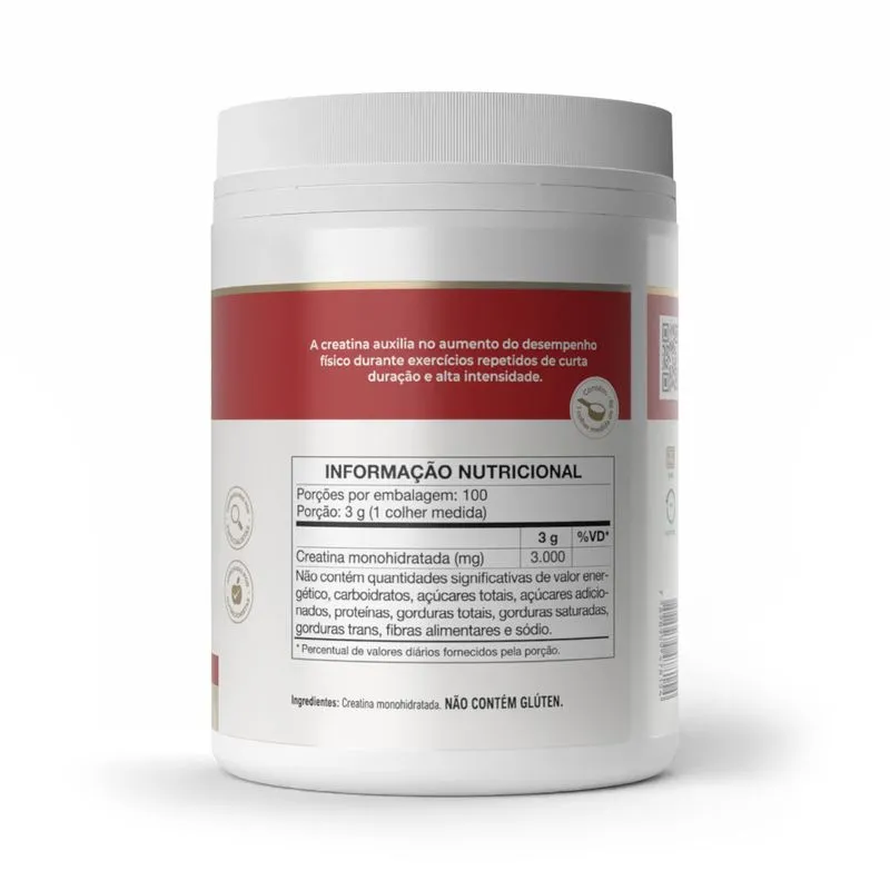Creatine - Creatina Monohidratada 300g - Vitafor - Imagem 2